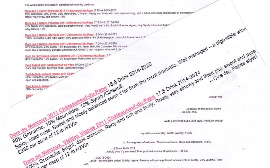 Jancis Robinson – Millésime : 2011