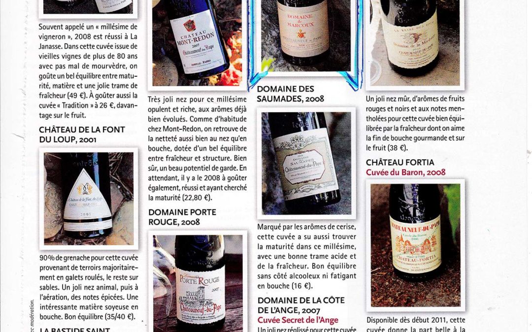 Saveurs Magazine – millésime : 2008