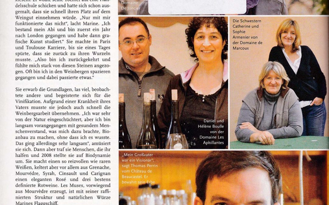 Weinwelt – Millésime : 2012