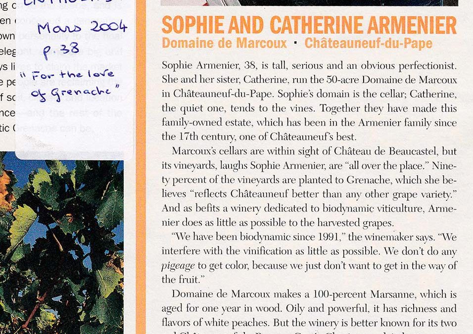 Wine Enthusiast – Millésimes : 2000