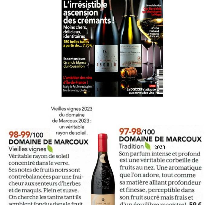 Revue du Vin de France Novembre 2025 Châteauneuf rouge 2023